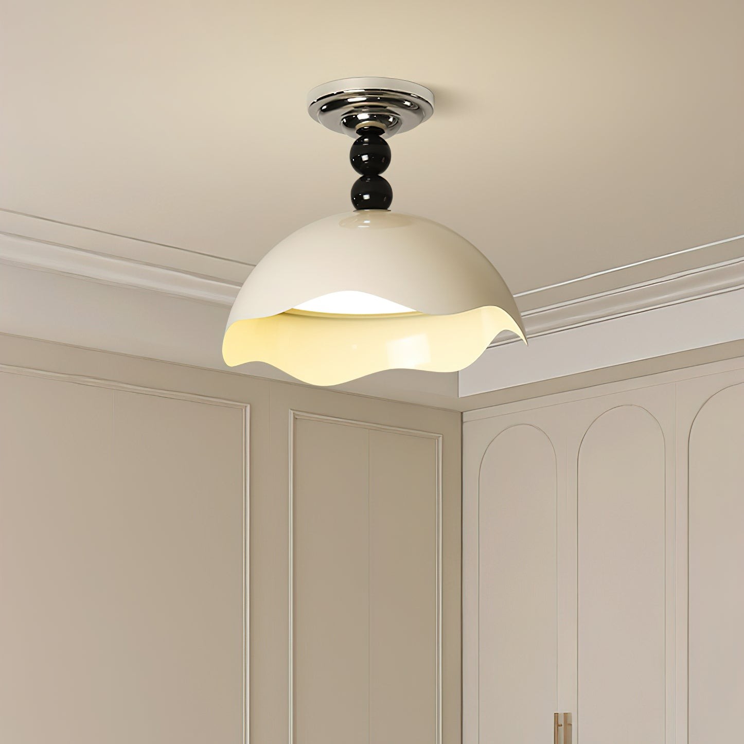 Modern Wave Crest Metal Ceiling Lamp K770