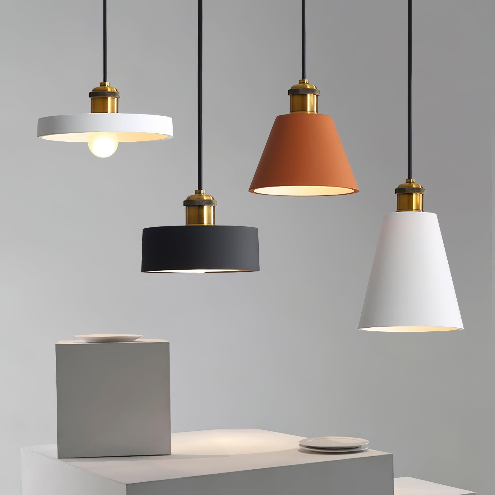 Modern Resin Geometric Pendant Lamp K621