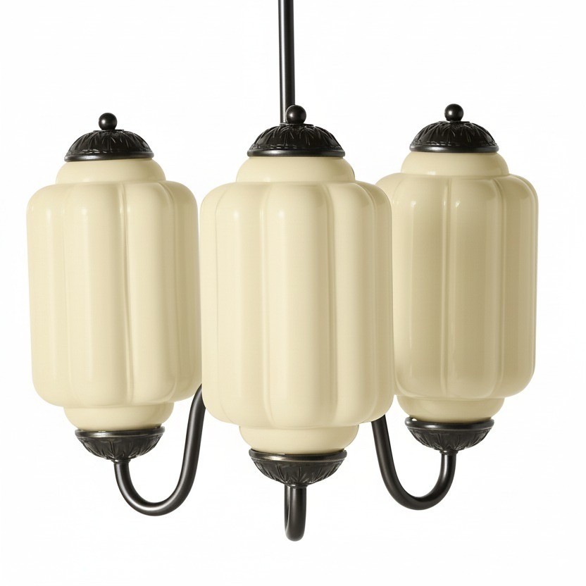 3 Lights Eloise Glass Chandelier for Living Room K947