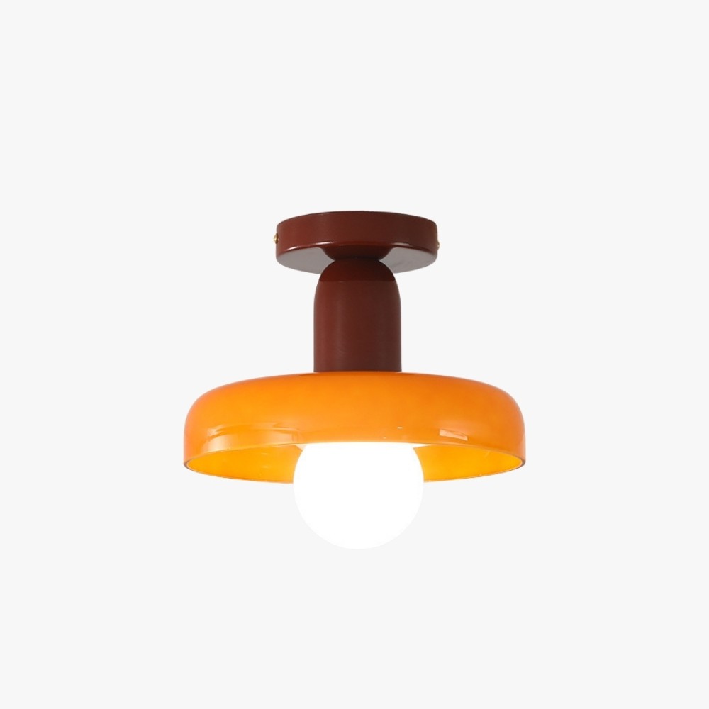 Bauhaus Round Glass Flush Disc Ball Ceiling Light K929