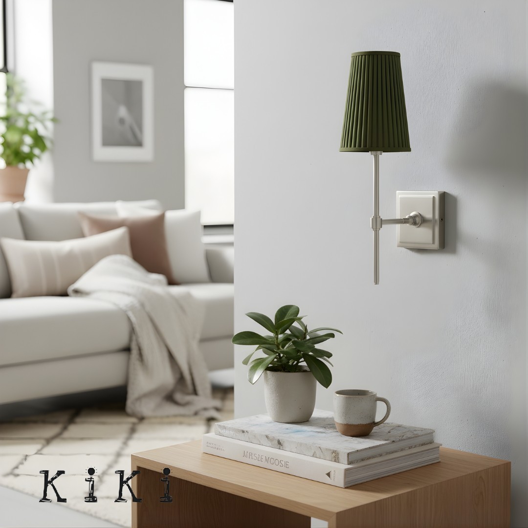 Derlina Fabric Drum Shade Wall Sconce – Classic Style Accent Lighting K1287