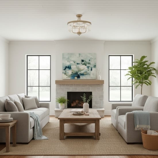 Beveline 3 Light Round Semi Flush - Faceted Cut Glass Shade Metal Finish for Hallways and Bedrooms K1849