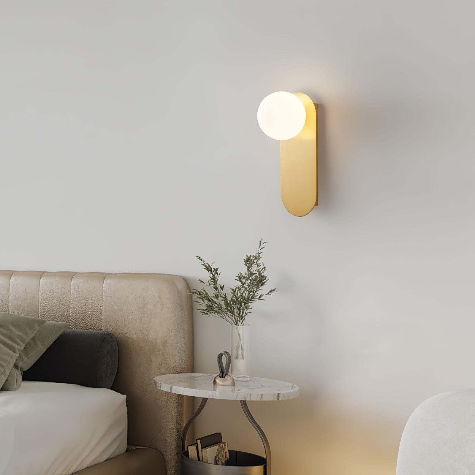 Modern Glass Base Sconce K383