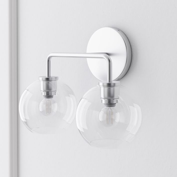 Selvion Artistic Globe Sconce Light - Handcrafted Glass Sculptural Wall Fixture K1158