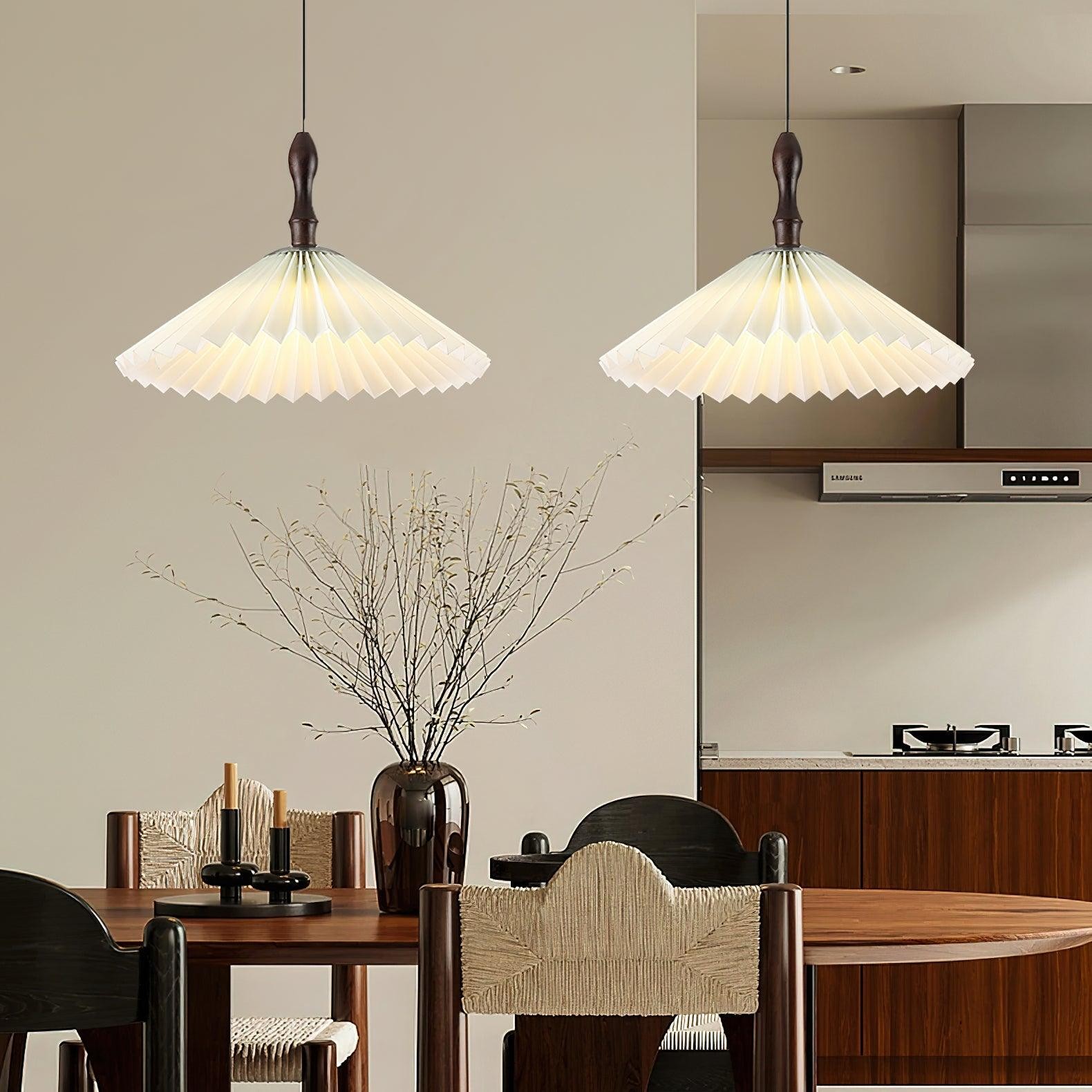Simple White Flower Paper Pendant Lamp K386