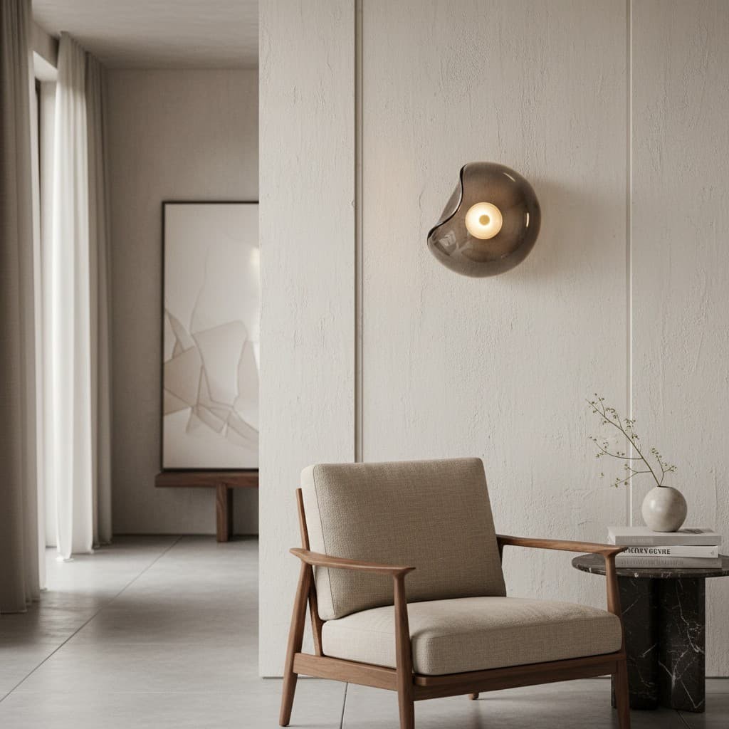 Lunacrest Celestial Flow Artistic Modern Wall Lamp for Hallway and Bedroom K2161