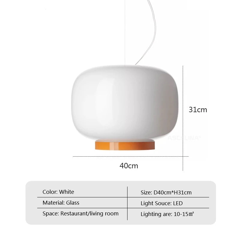 Chouchin Suspension Modern LED Glass Pendant Lamp D949
