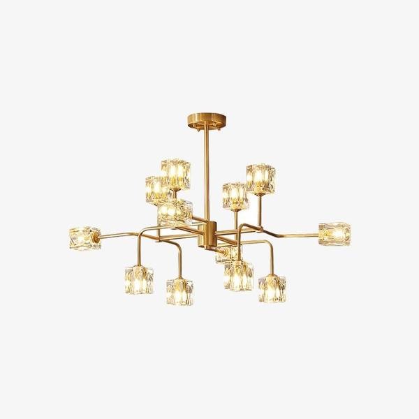 Square Crystal Chandelier/Brass Crystal Chandelier