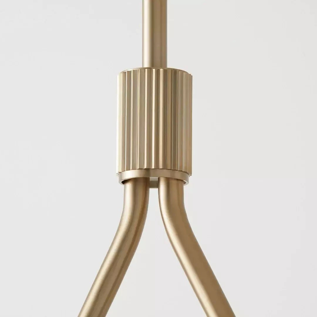 Diora Sculptural Chandelier with Fabric Shades – Modern Design for Dining & Living Spaces K1308