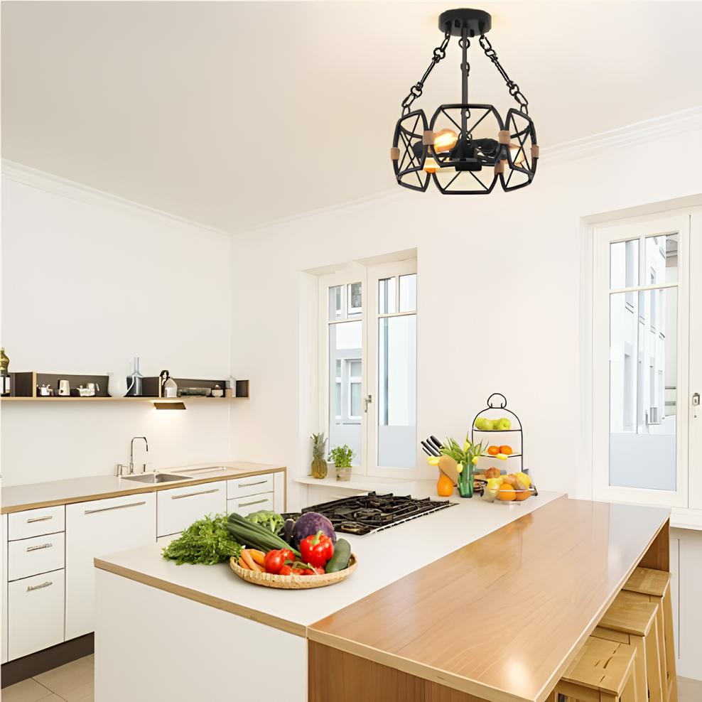 Retro Industrial Style Metal Ceiling Lamp K109