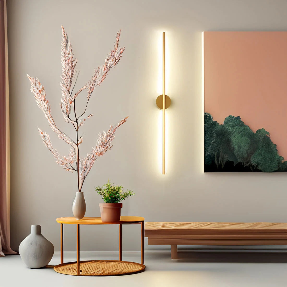 Modern Black Aluminum Wall Light D850