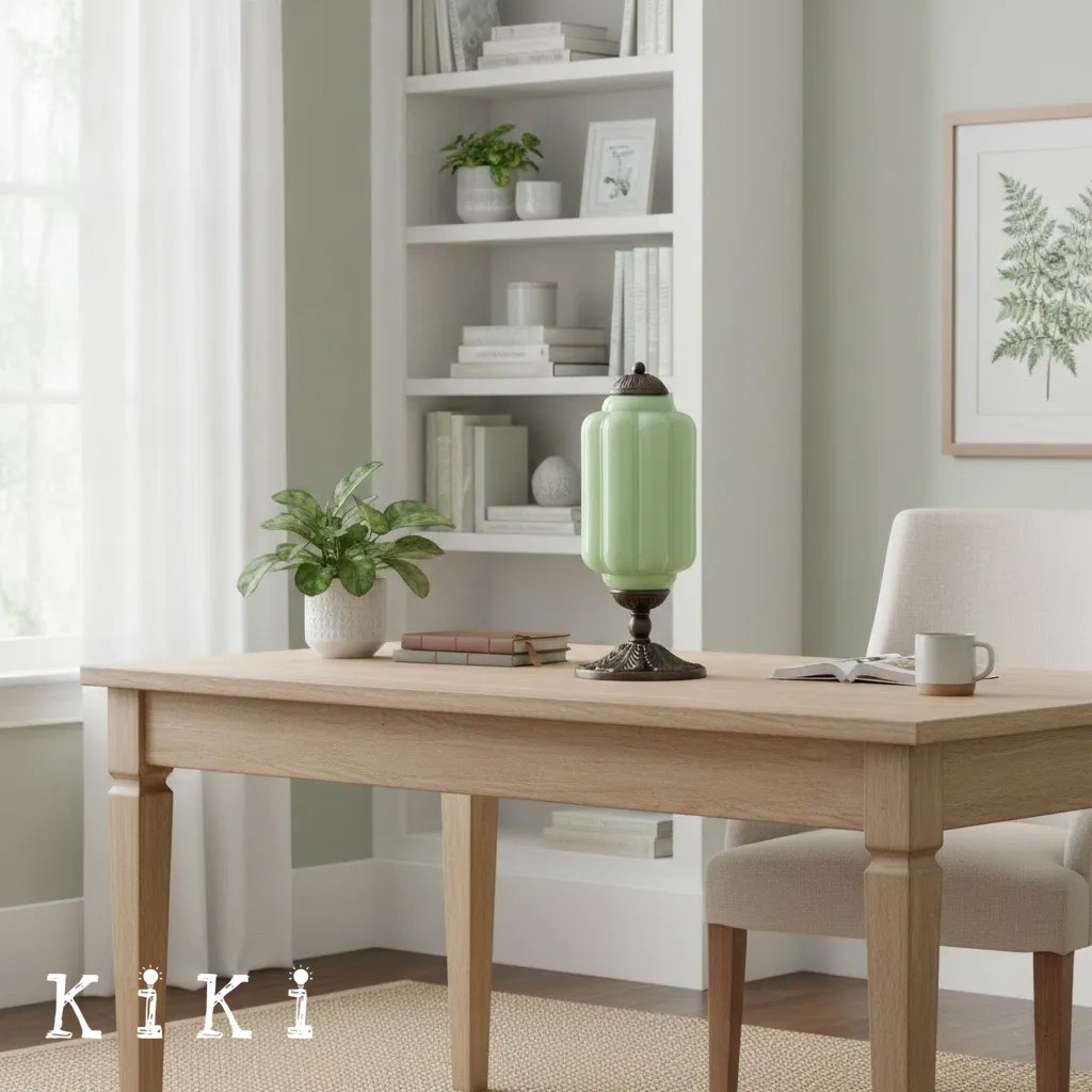 Classic Eloise Glass Table Lamp – Vintage Bedside and Ambient Lighting K885
