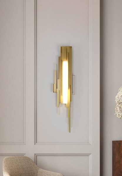 Metal Sculpted Wall Sconce