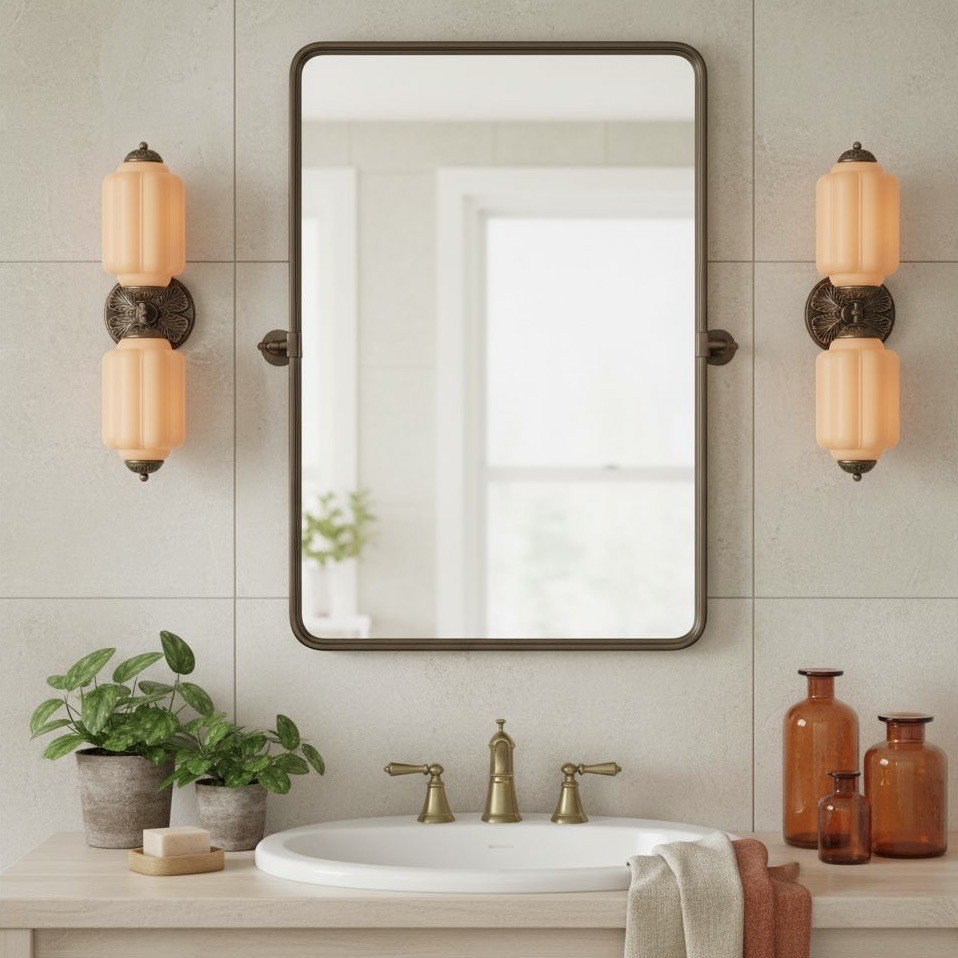 Eloise Pumkin Glass Vanity Sconce K864