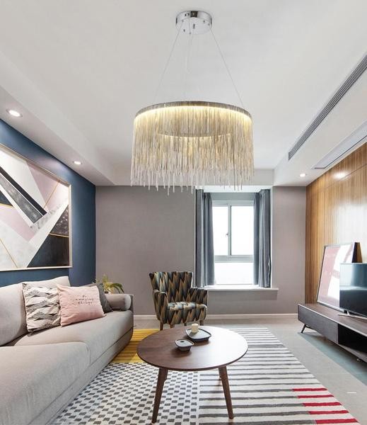 Aluminum Chain Chandelier