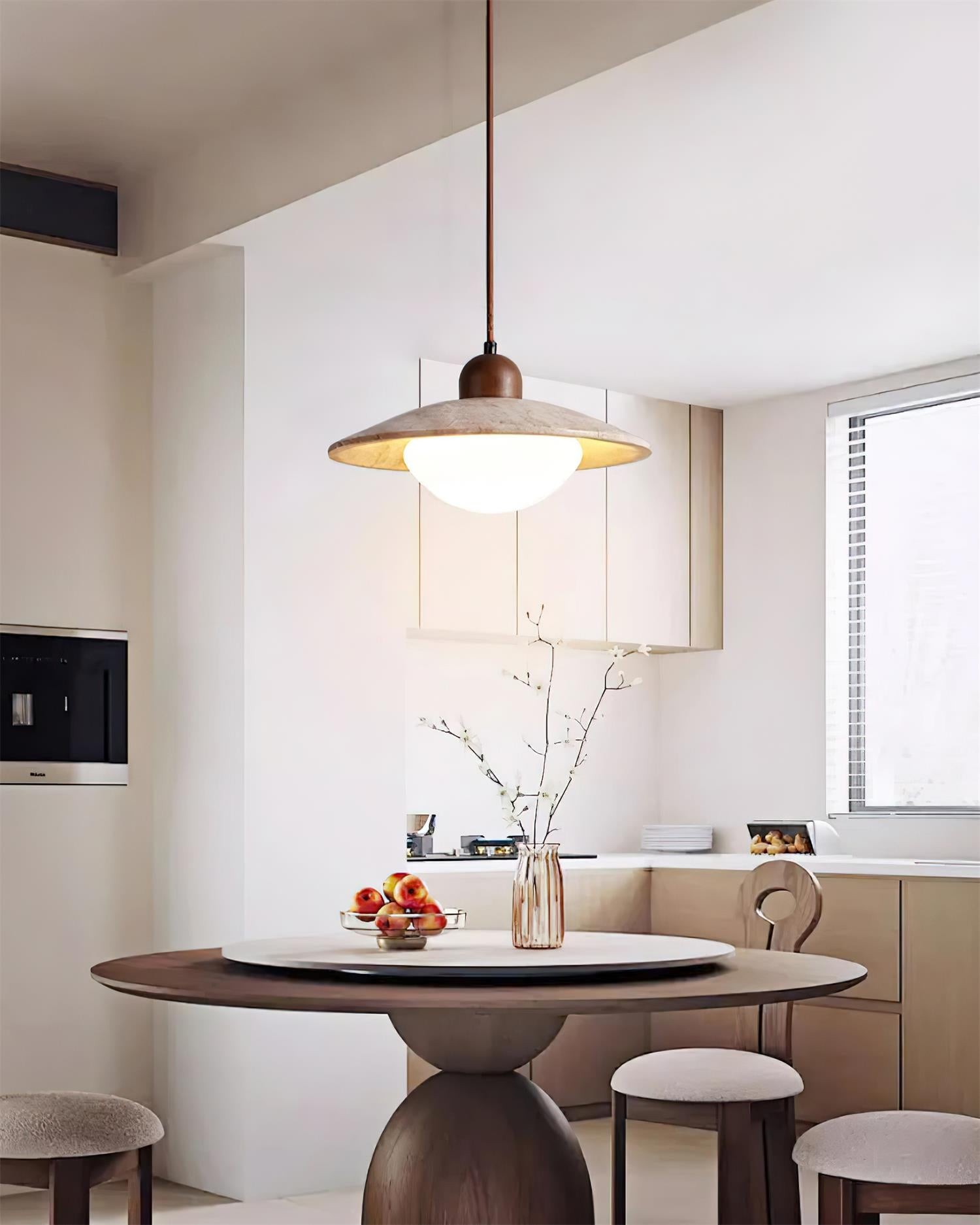 Wood Retro Wabi-Sabi Style Pendant Lamp K279
