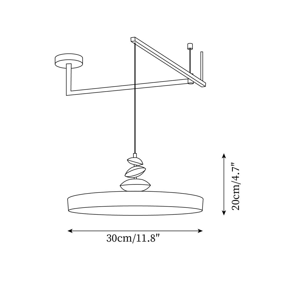 Simple Rocker Arm Flying Saucer Creative Chandelier K405