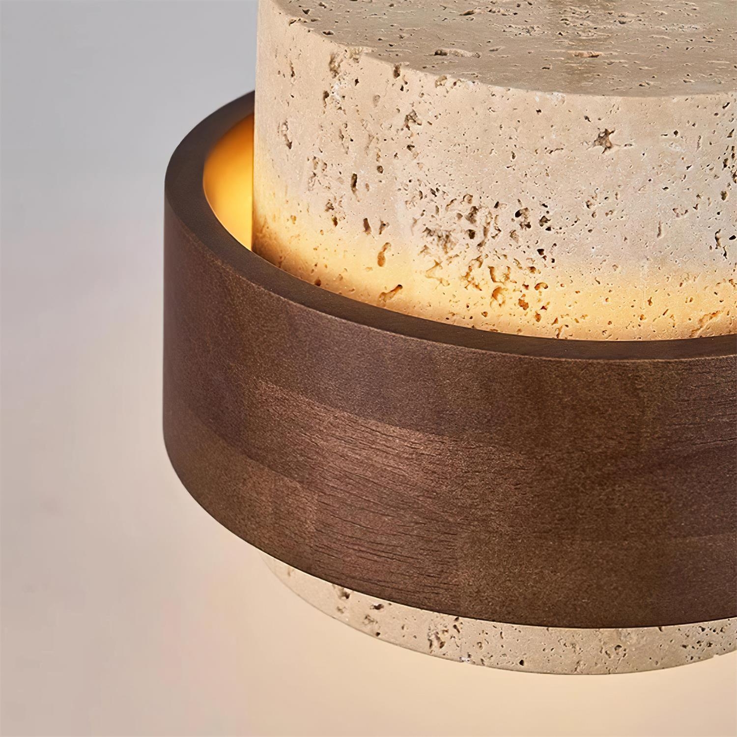 Cole Travertine Plug In Pendant Lamp D56