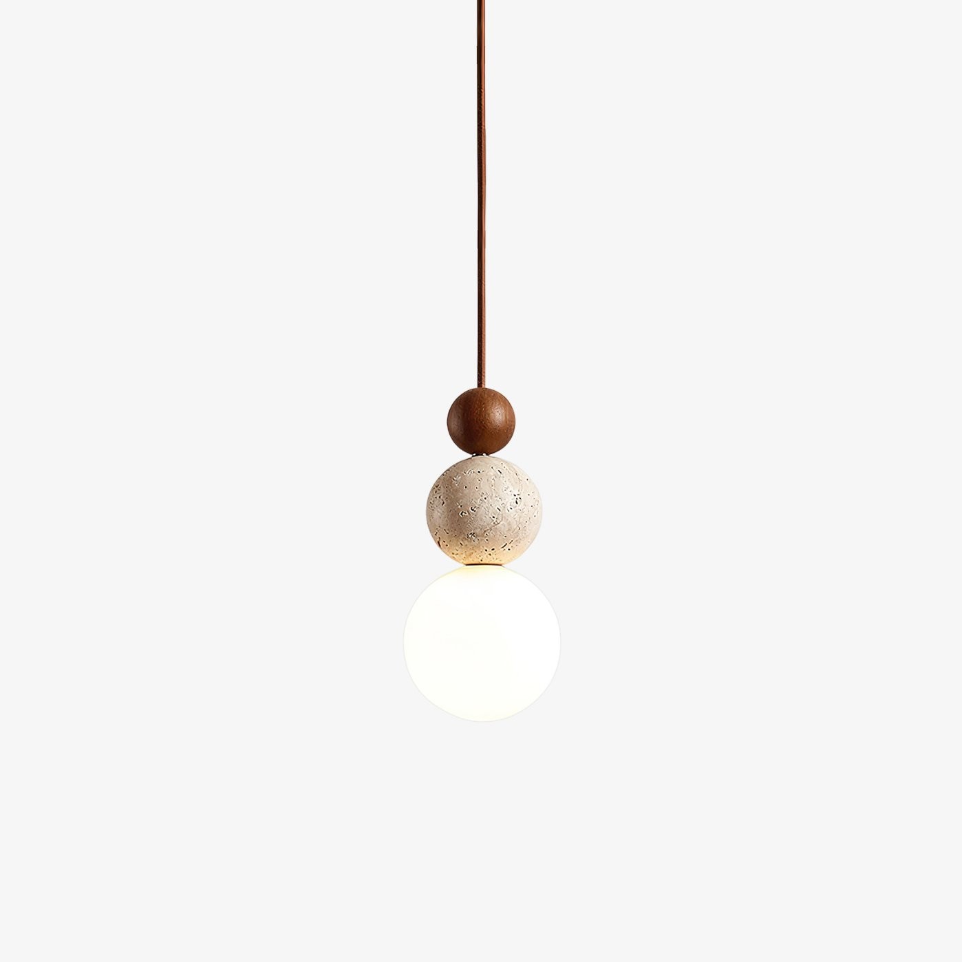 Modern Travertine Stone Globe Pendant Lamp K832