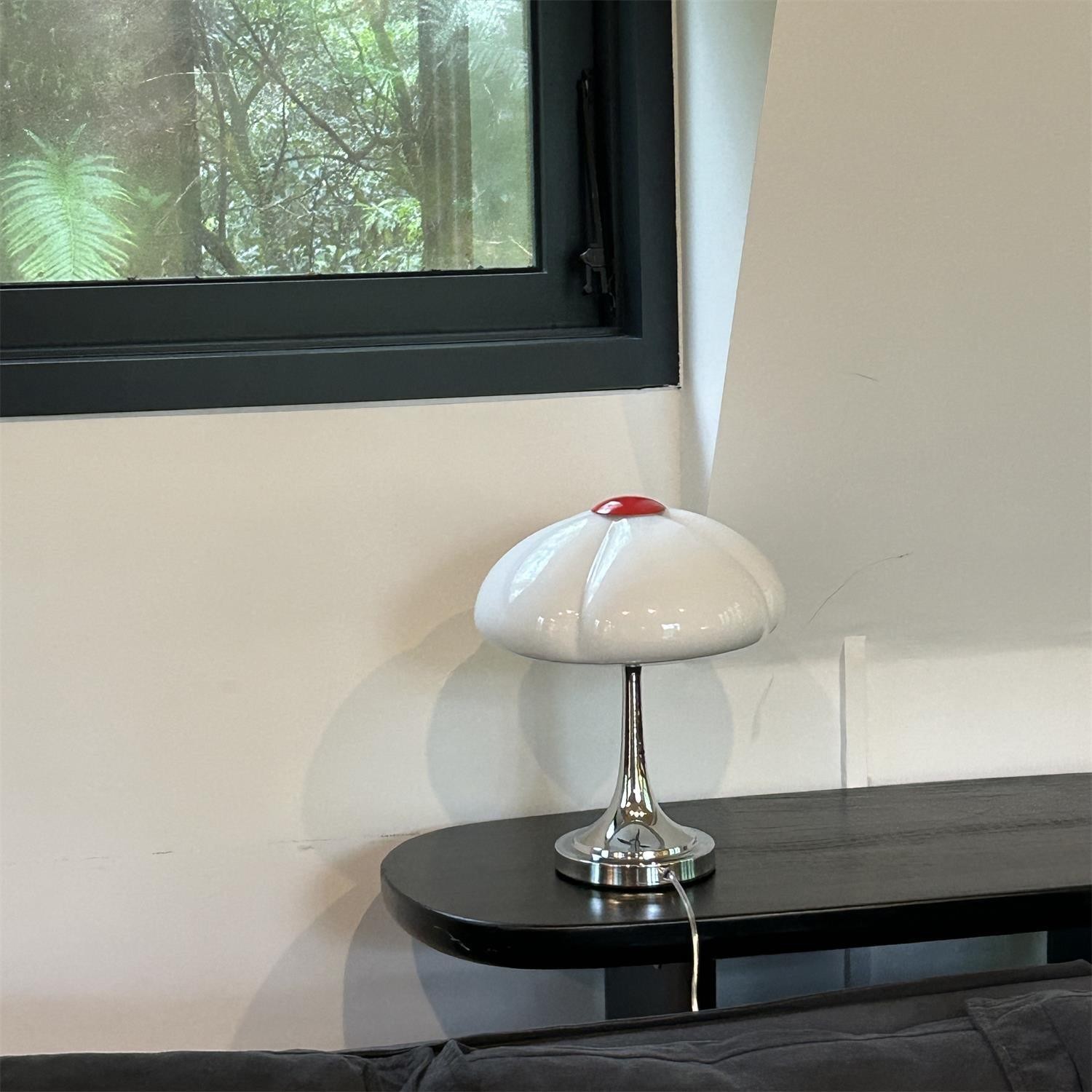 Cream Style Glass Mushroom Table Lamp K706