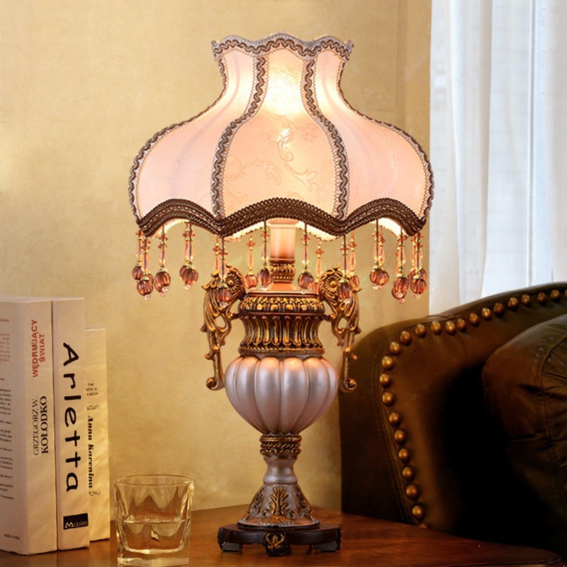 Retro Vase Fabric Table Lamp K718