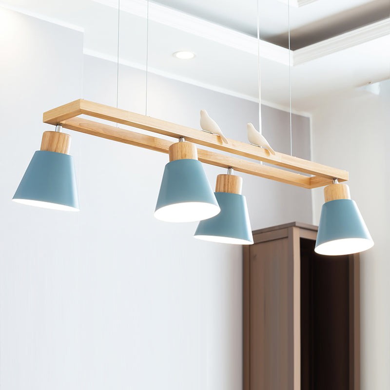 Cone Wood Chandelier K1001