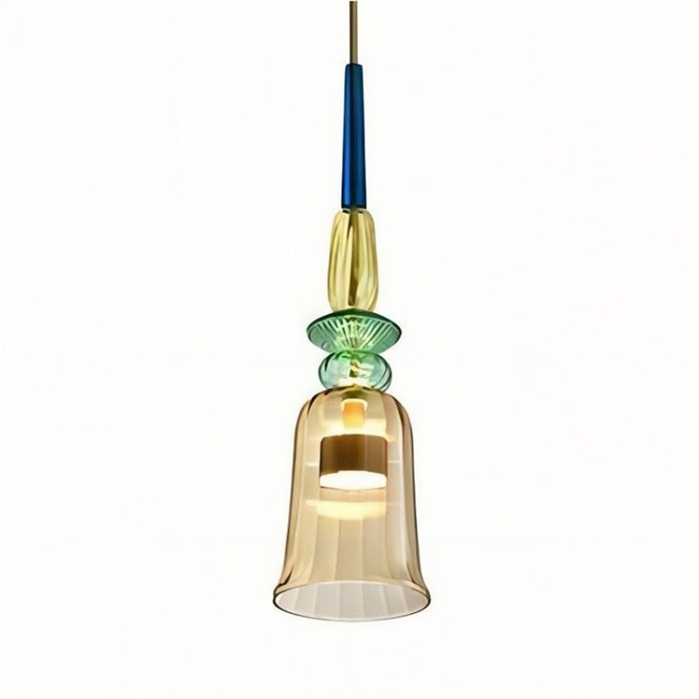Nordic Macaron Flauti Ribbed Glass Pendant Light K126