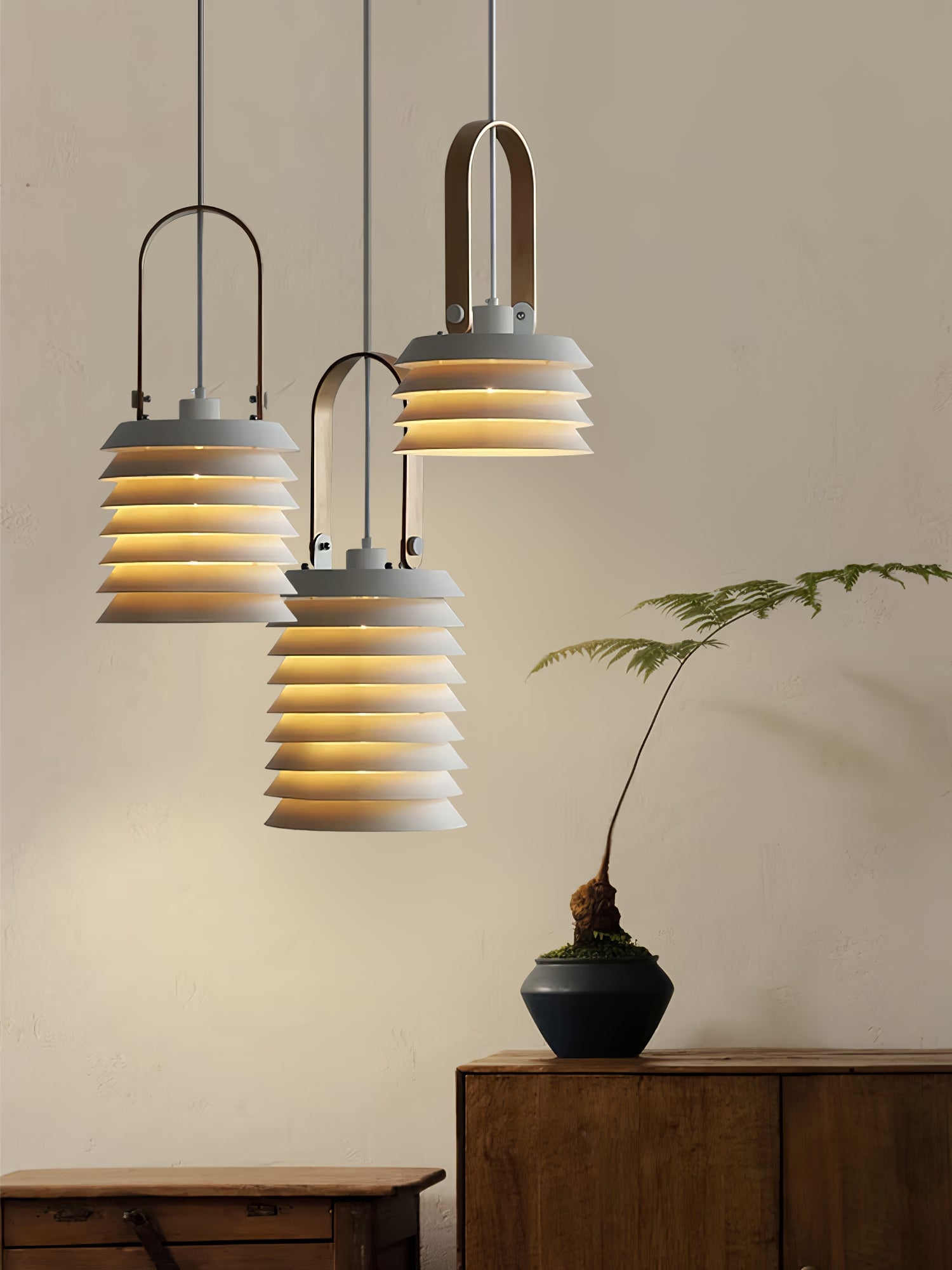 Minimalist Lantern Pendant Lamp D420