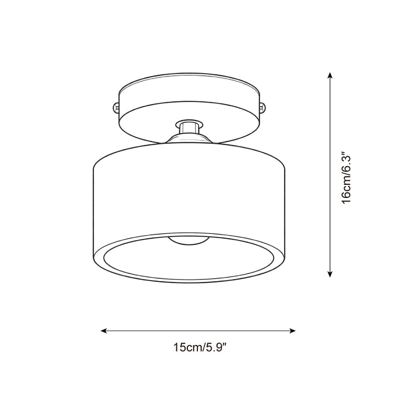 Collar Wood Ceiling Lamp D235