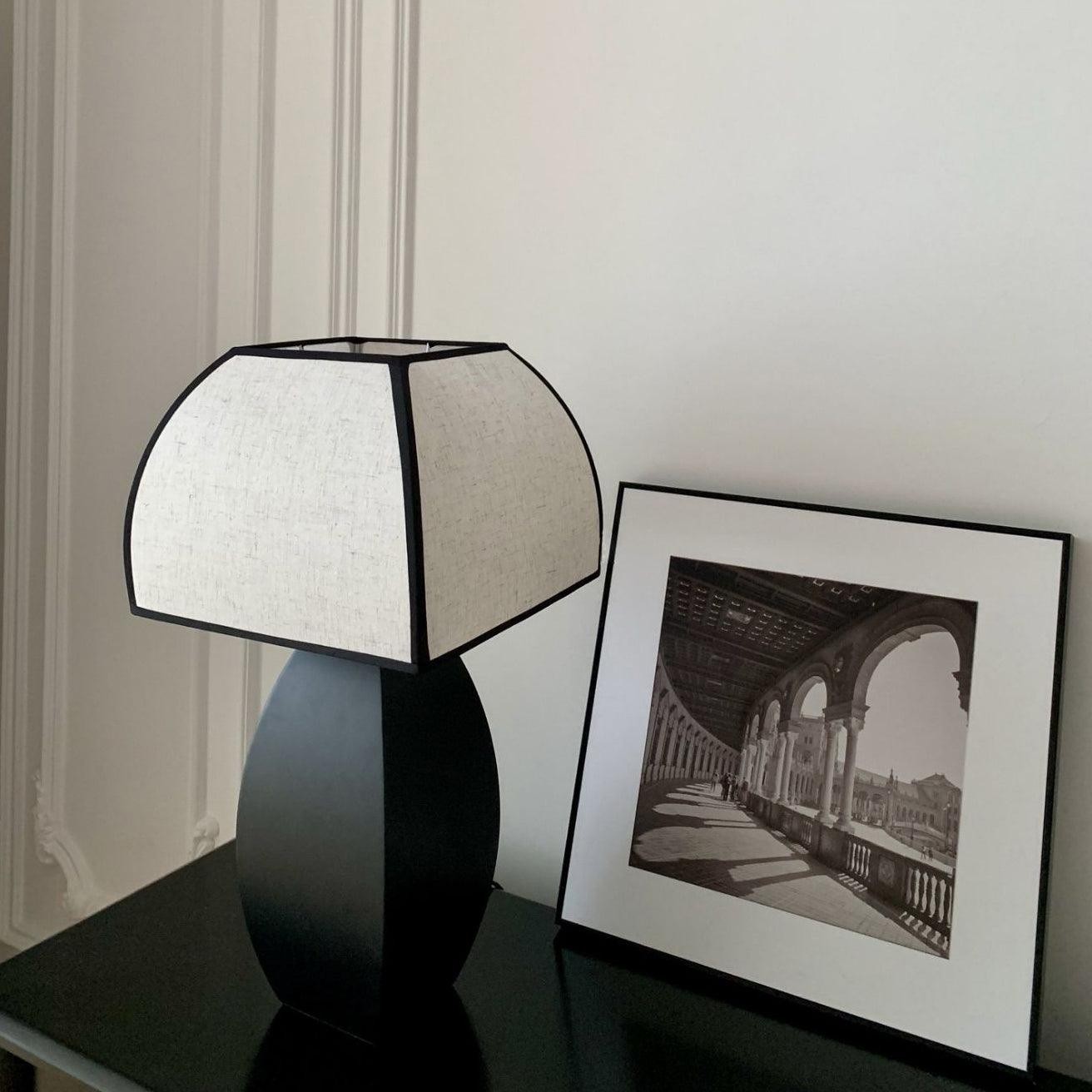 Retro Metal Mushroom Fabric Table Lamp K430