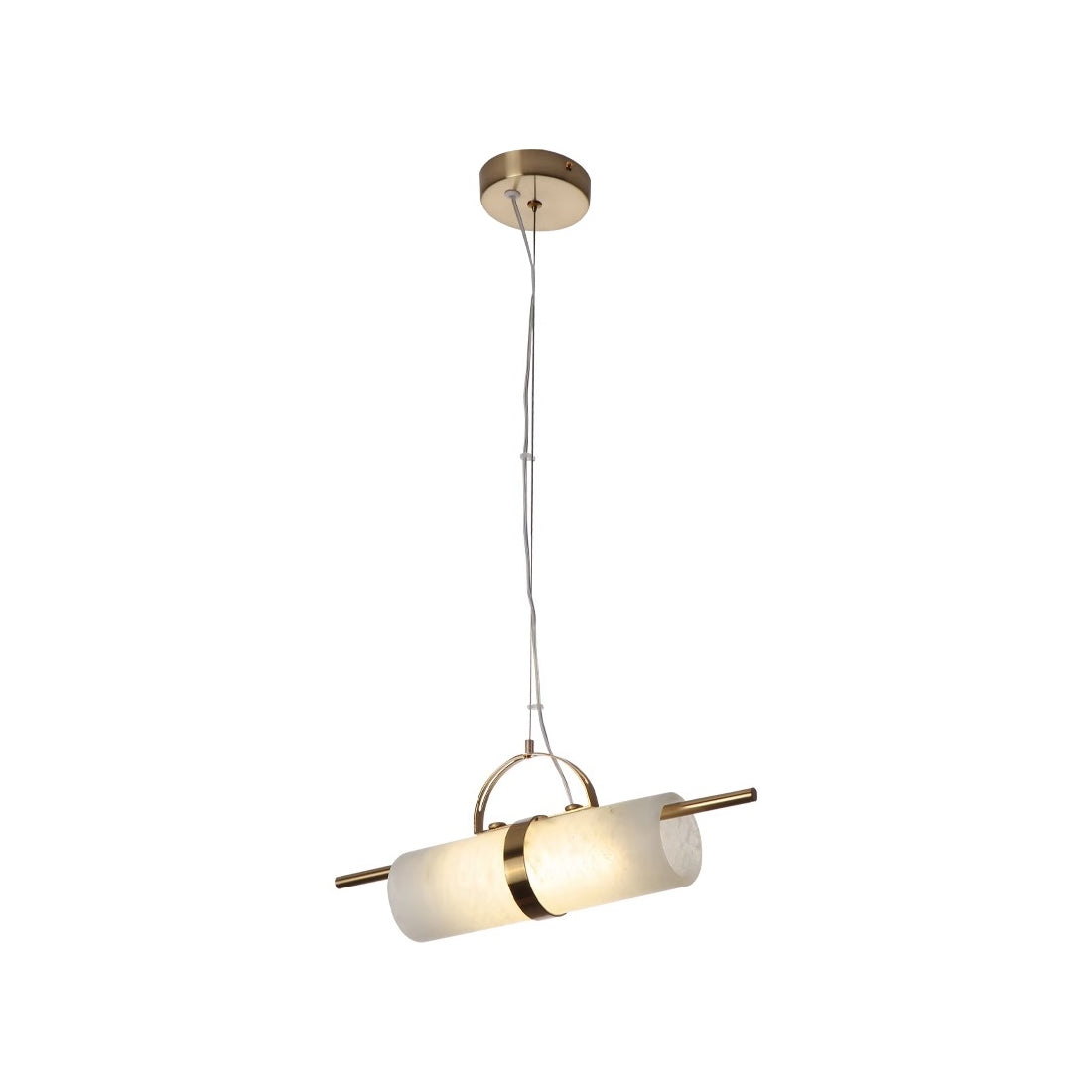 Mini Cylindrical Alabaster Pendant Light D421