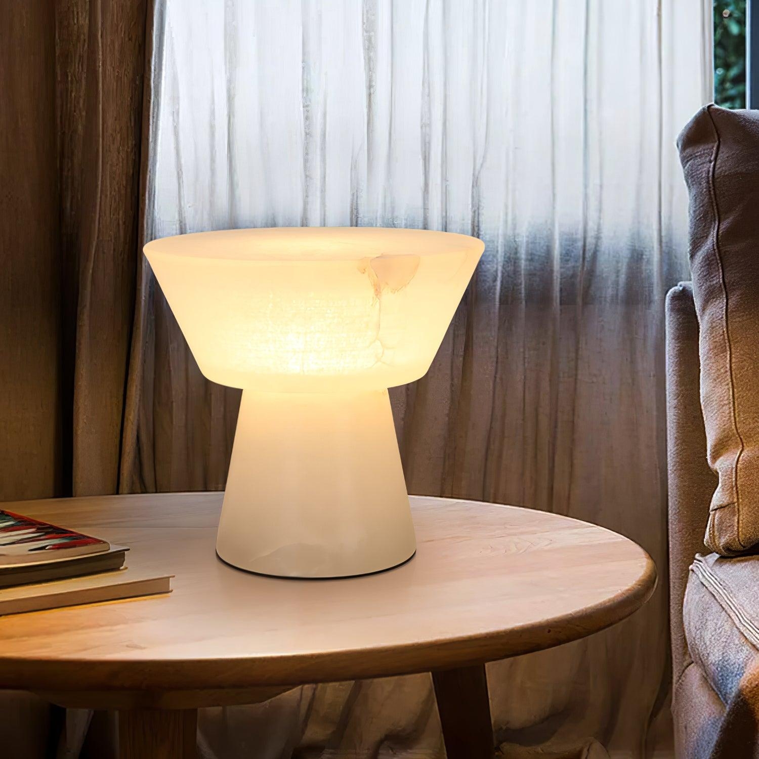 Beta Marble Alabaster Table Lamp D386