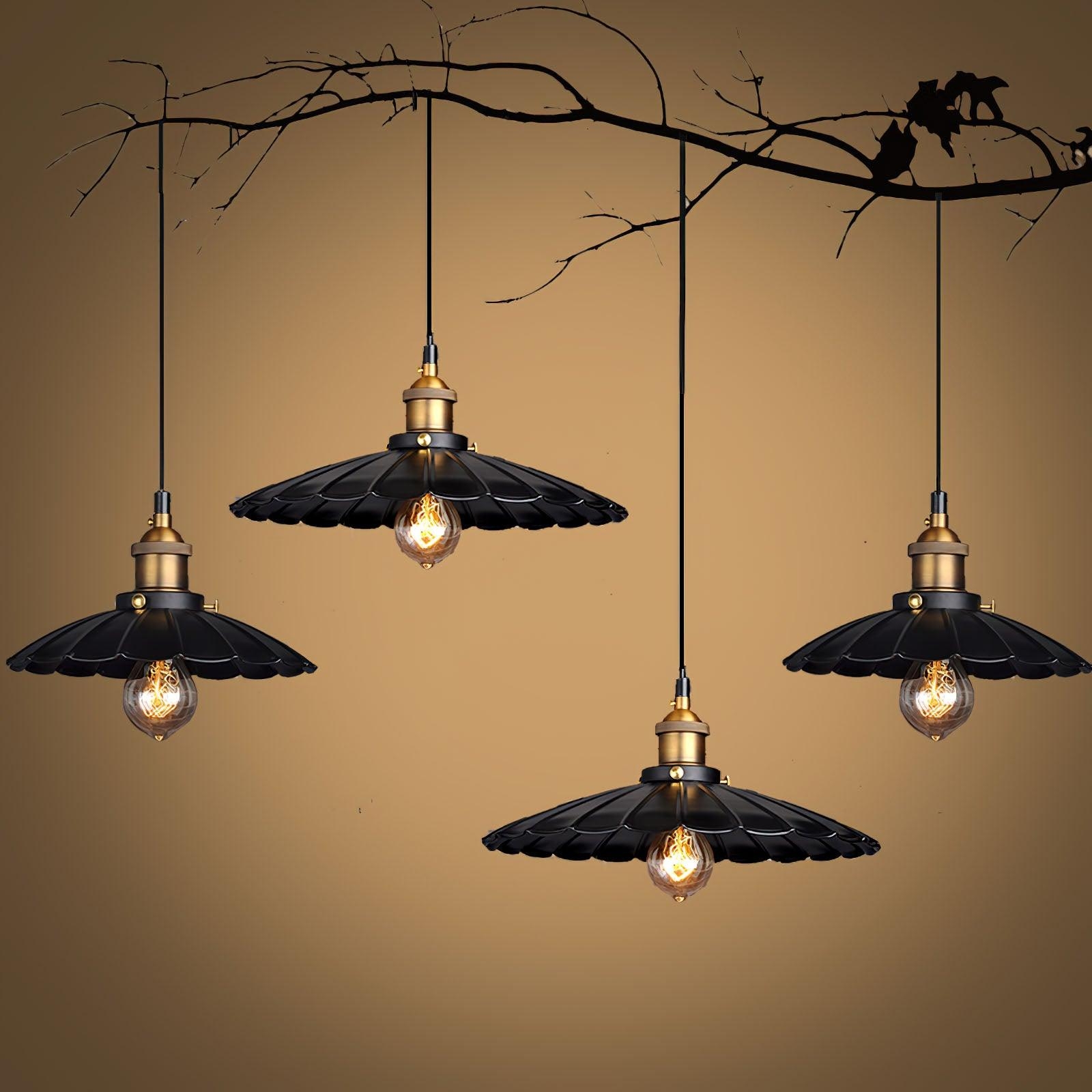 Black Skirt Pendant Light D359