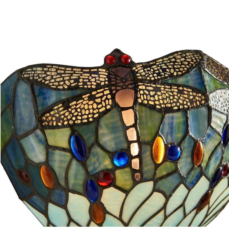 TF Dragonfly Pattern Wall light - Classic Hand-Cut Stained-Glass for Hallways K1890