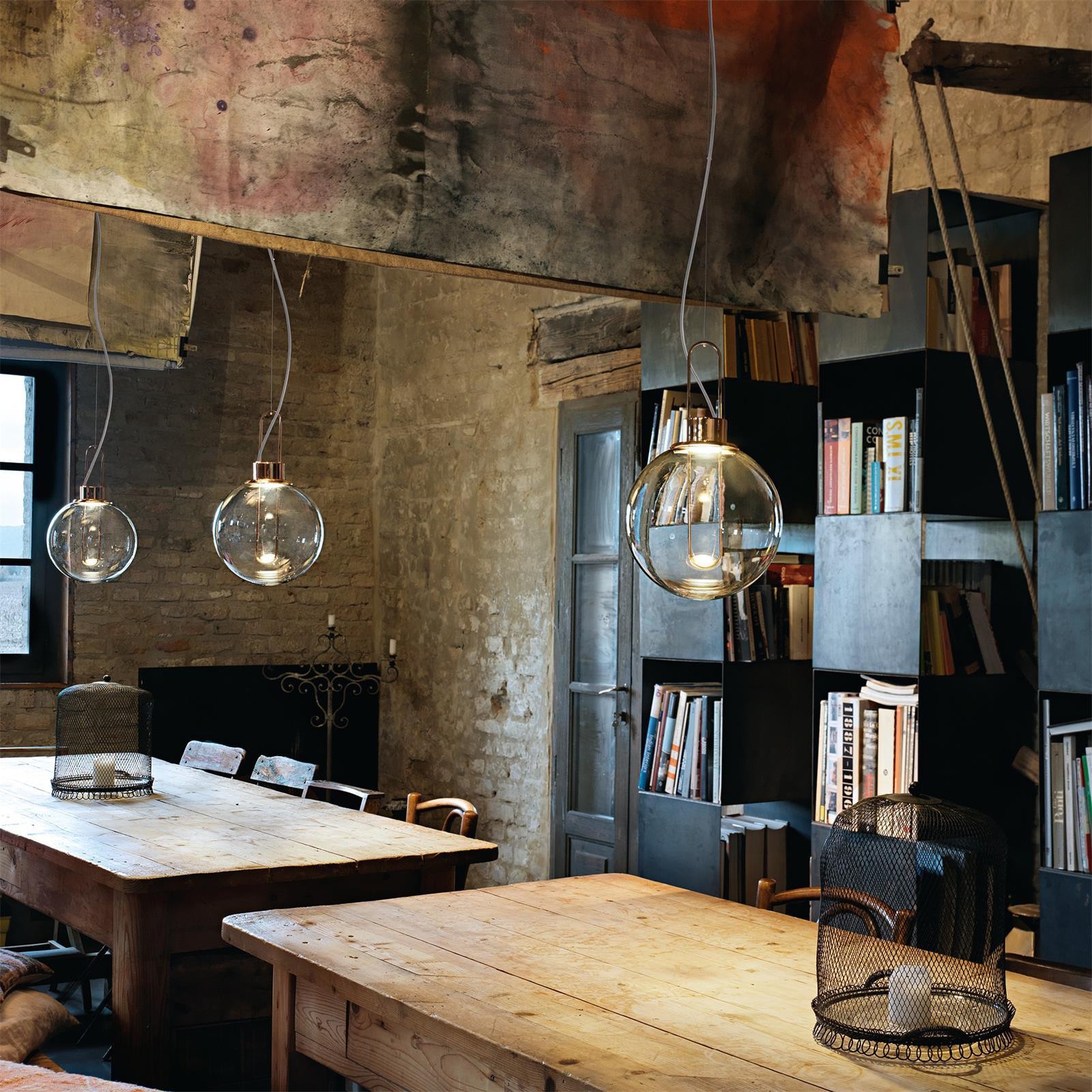 Clear Glass Orb Style Pendant Lamp K560