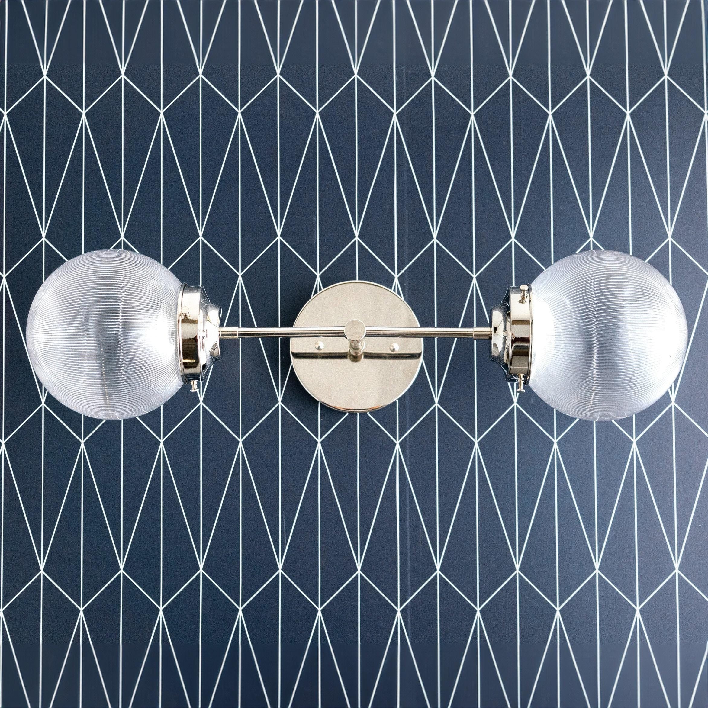 Lumio Globe Versatile Vanity Sconce - Dimmable Light for Bathroom and Hallway Use K1549