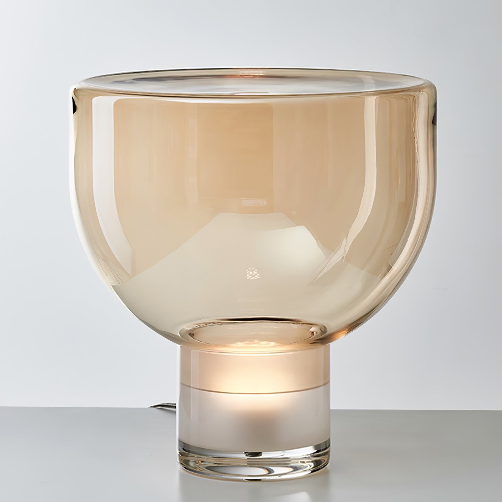 Nordic Simple Modern Luxury Glass Table Lamp For Study Room K220