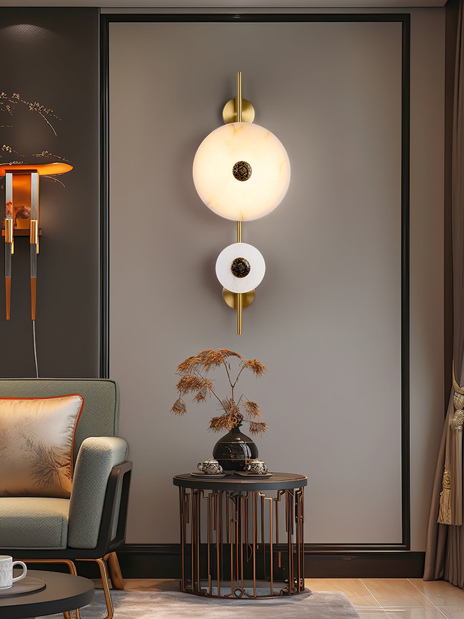 Light Luxury Disc-Shaped Wall Lamp K225