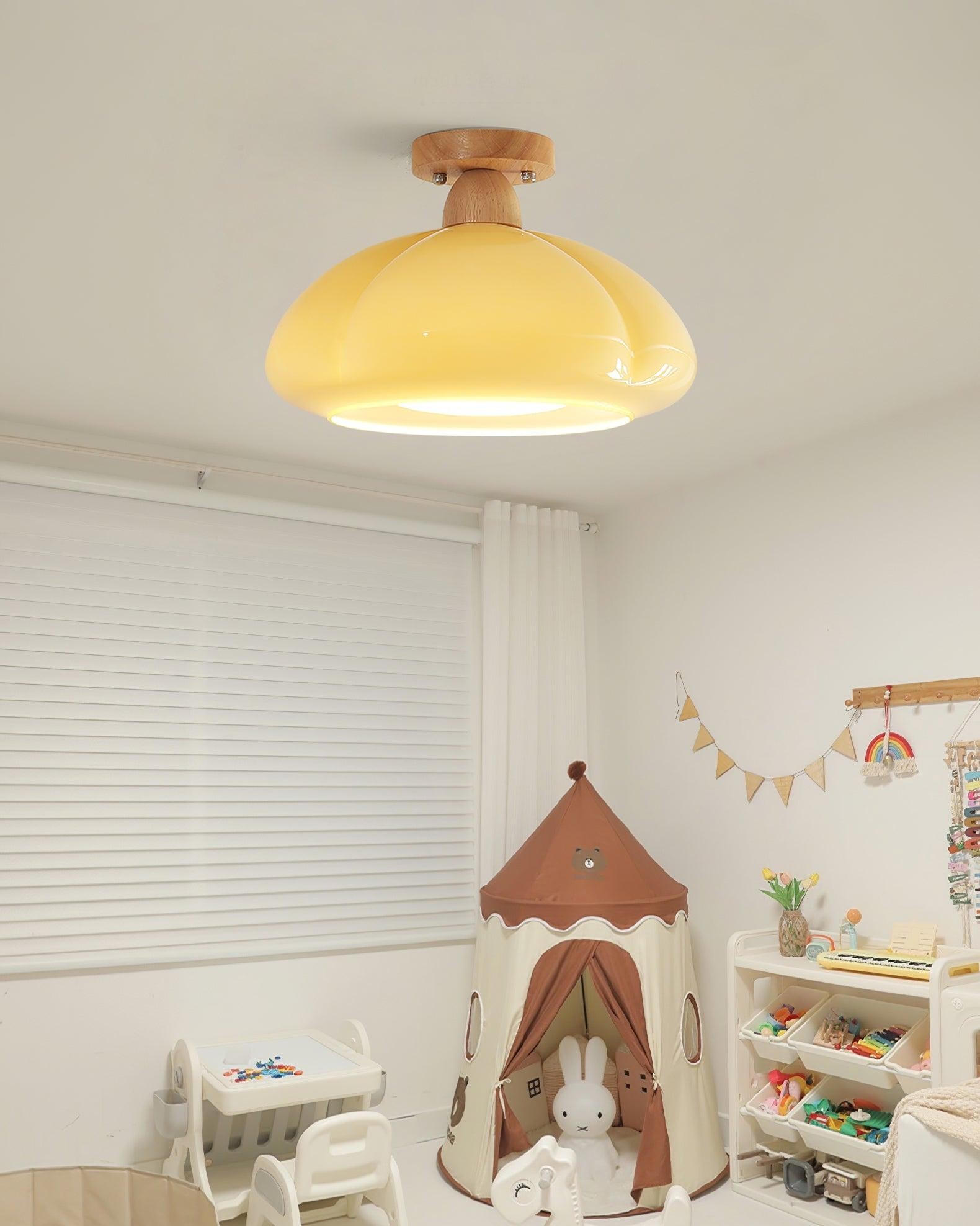 Pumpkin Glass Ceiling Light For Kitchen K320
