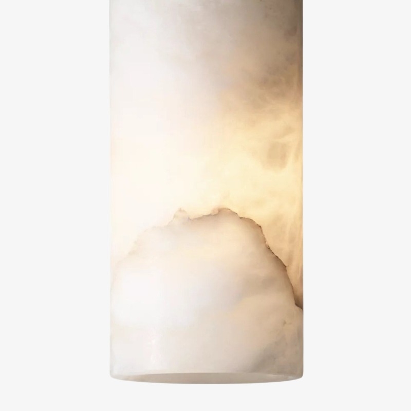 Lumastera Natural Stone Texture Cylindrical Pendant Lamp - Luxury Lamp for Living Room K2401