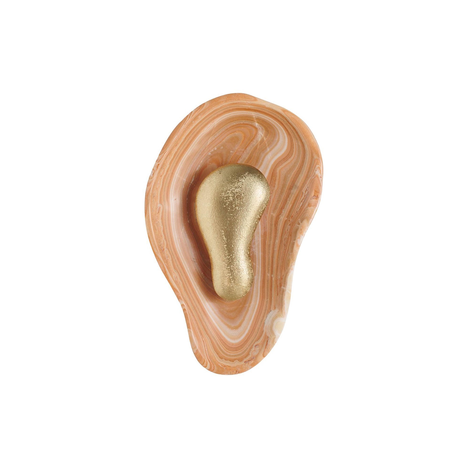 Oyster Hammered Onyx Sconce D725