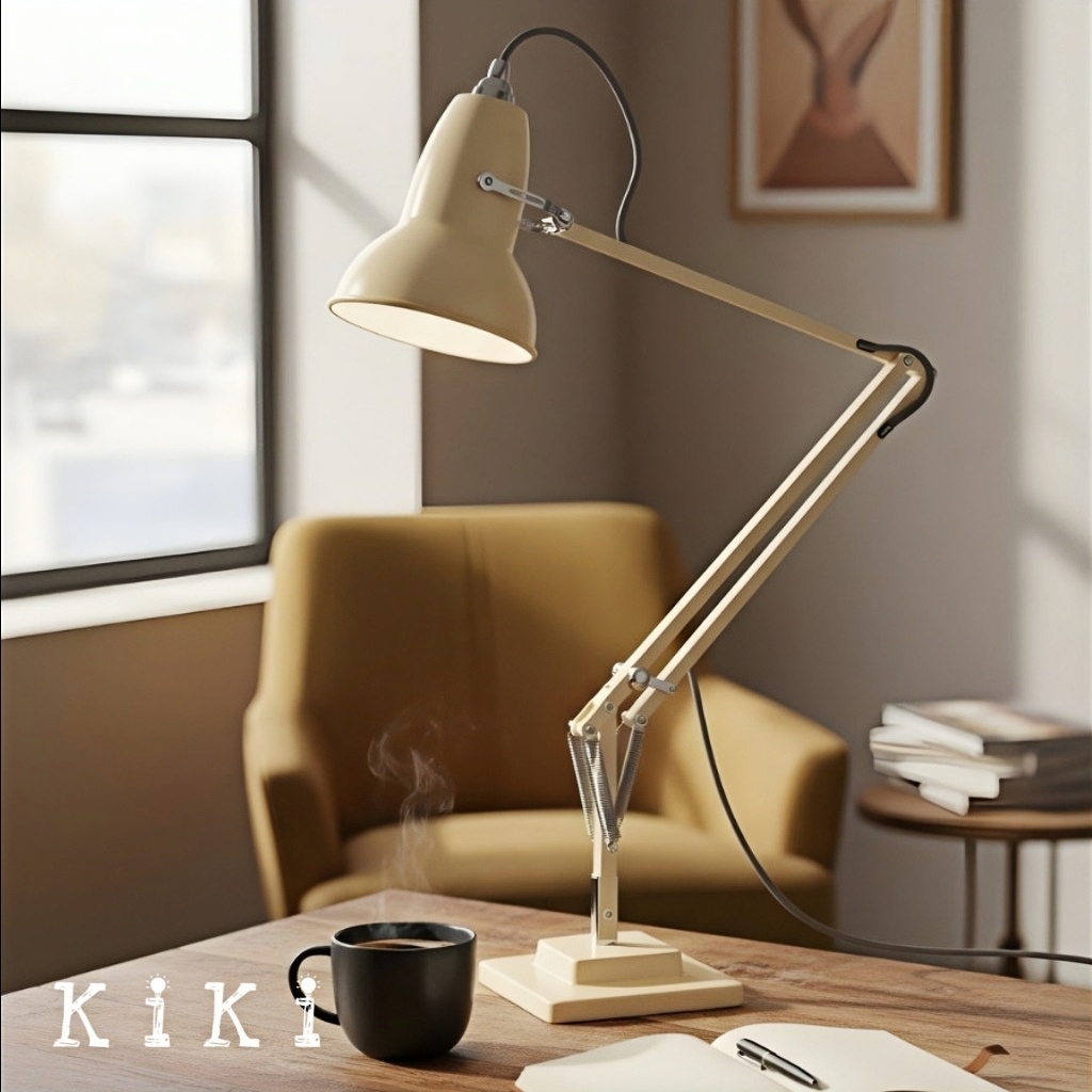 Modryx Articulated Desk Lamp - Industrial Aesthetic for Workstation and Bedroom K2132