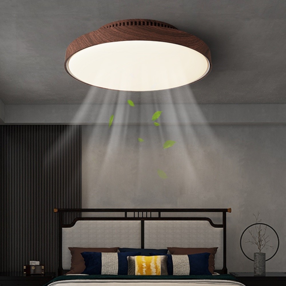 Modern Ultra Quiet Bladeless Ceiling Fan Light For Bedroom K952