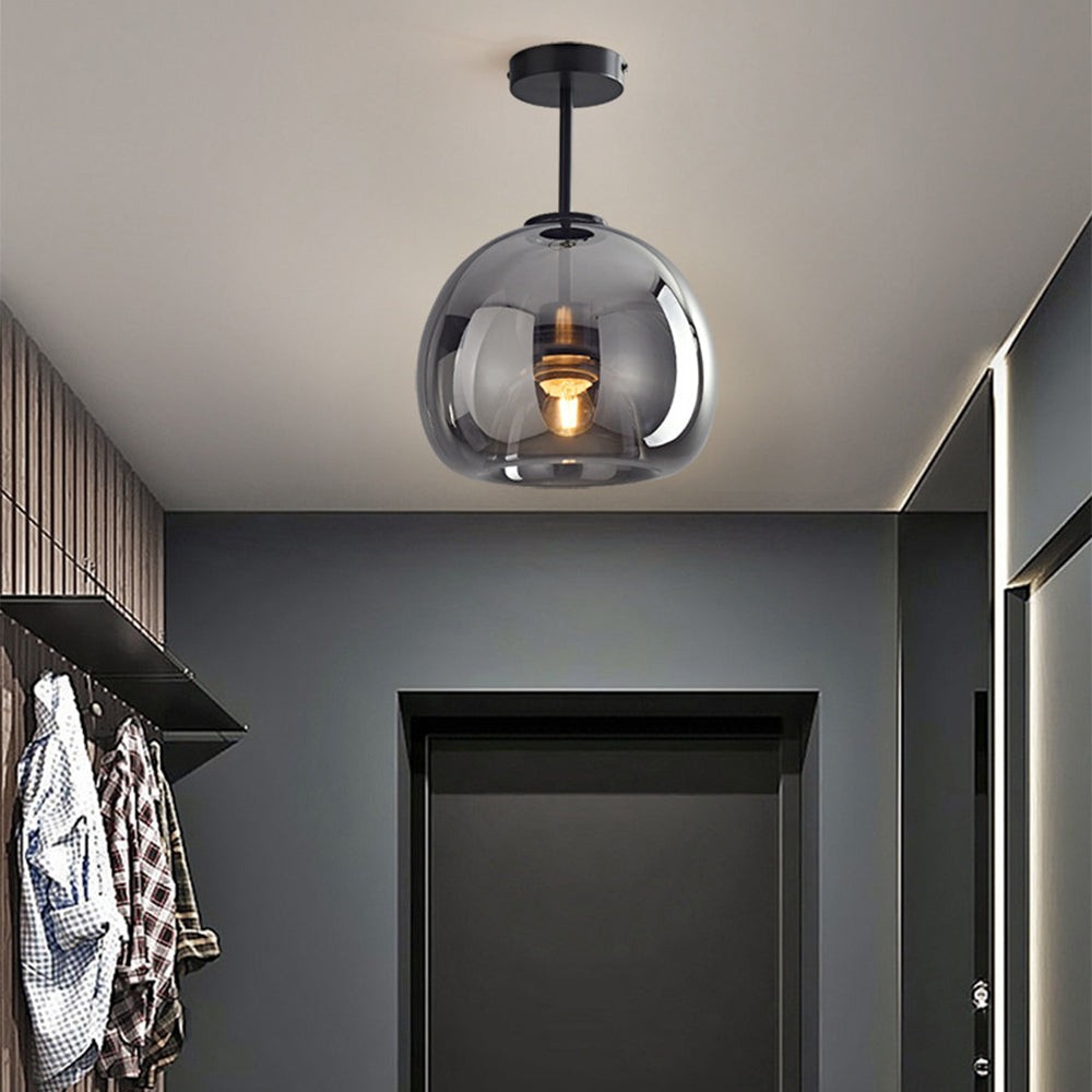 Retro Bubble Concave Glass Ceiling Lamp K750