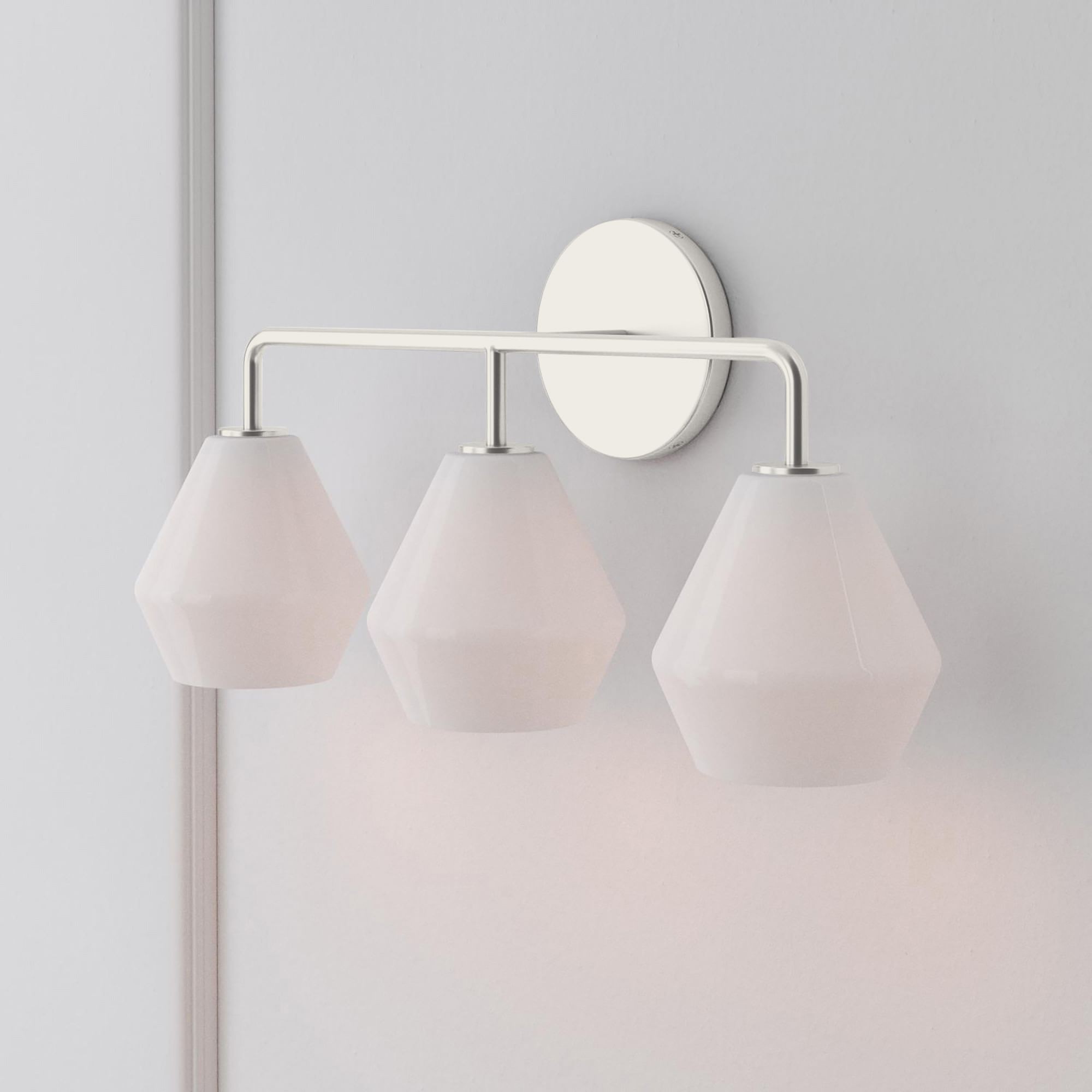 Merin Multi Head Dressing Table Wall Lamp - Metal And Glass Sculptural Lamp K1240