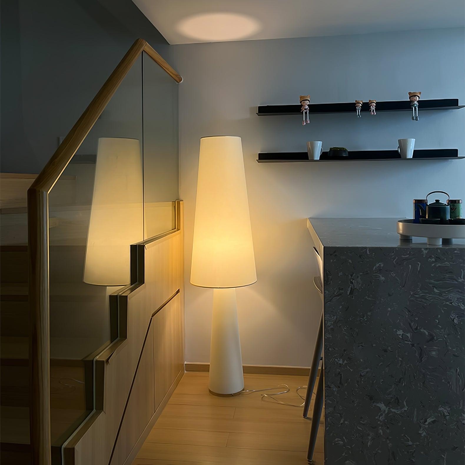 Column Fabric Floor Lamp Suitable For Living Room K328