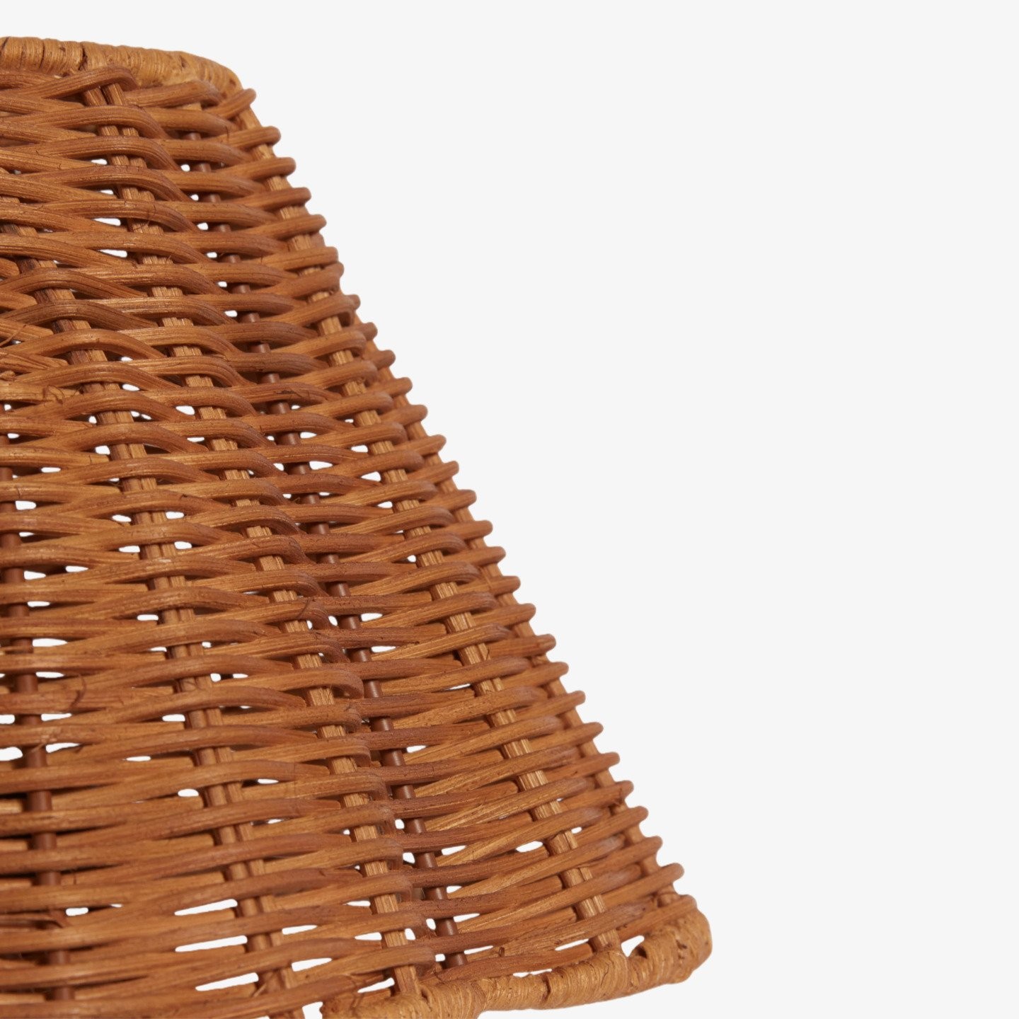 Wickara Sculptural Rattan Mini Table Lamp - Natural Woven Finish Suitable for Side Tables & Entryways K1647