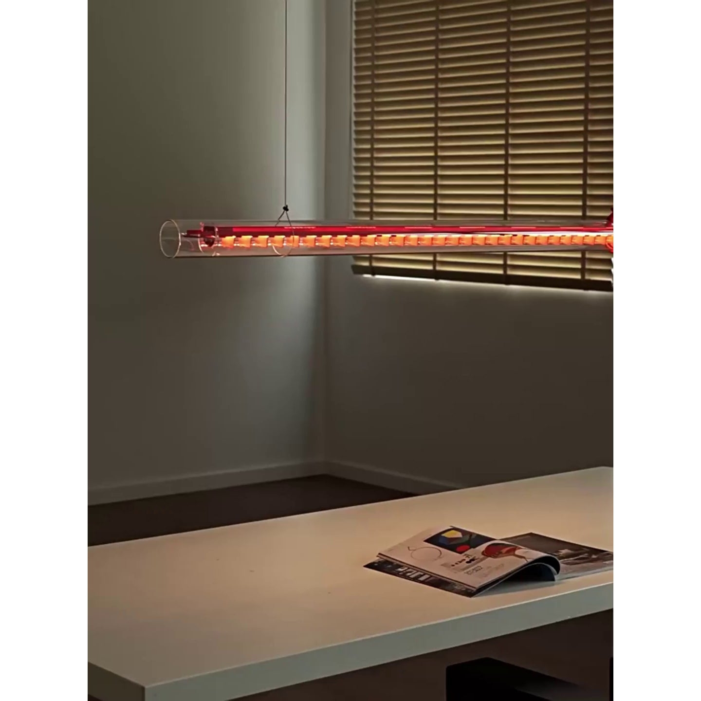 Tubular Linear LED Pendant Lamp D696