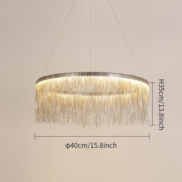 Aluminum Chain Chandelier