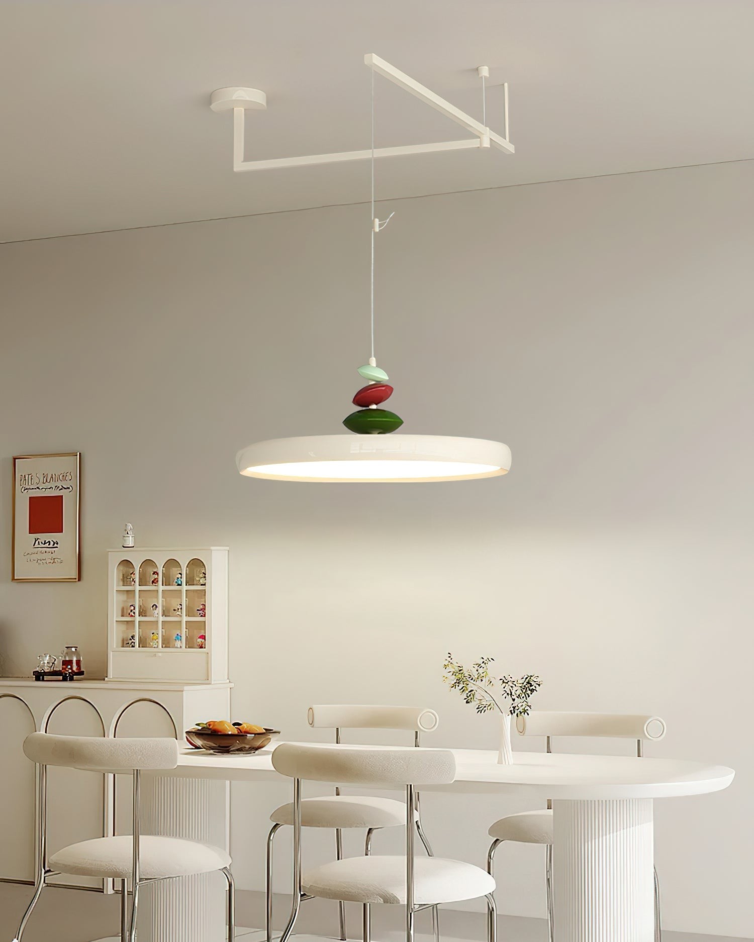 Swing Arm Stone Pendant Light K683